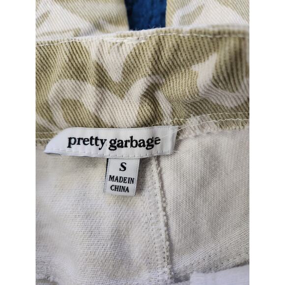 Pretty Garbage Women's Heart Pale Green Boyfriend Denim Jeans-Sm - Picture 5 of 5